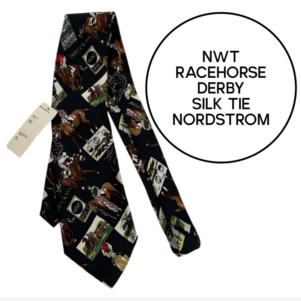 Kentucky Derby Racehorse Sport Triple Crown Tie Horses Men Women Nicole Miller